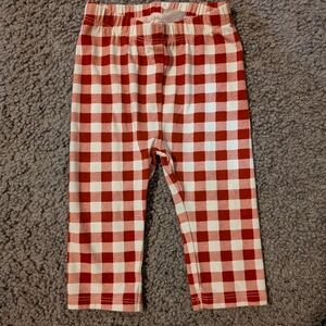 FA Red and White Picnic Tablecloth Print Leggings
